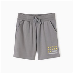 Шорты для мальчика, серые, рост 146 см