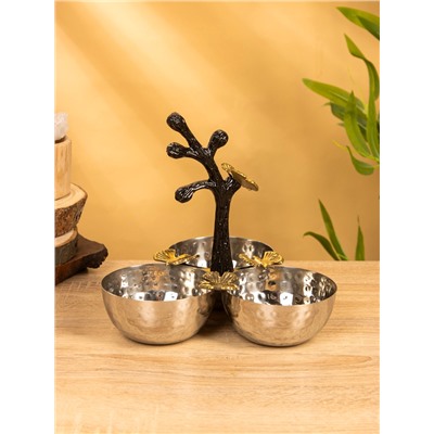 Менажница «Крю», 20×20×20 см, нержавеющая сталь