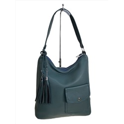 Женская сумка из искусственной кожи, цвет зеленый