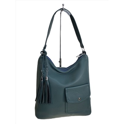 Женская сумка из искусственной кожи, цвет зеленый