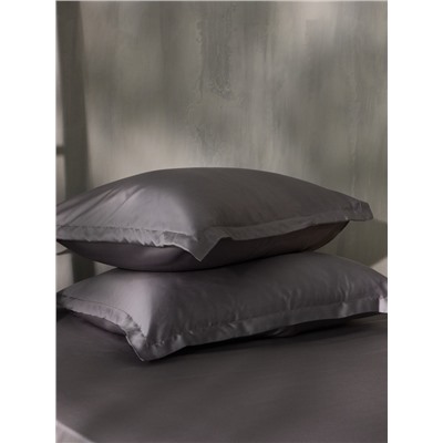 Простыня на резинке 1.5-спальная SL Home Tencel, 140×200+30 см, серая, тенсель