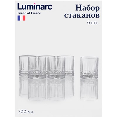Набор стаканов Luminarc «Чикаго», 300 мл, 6 шт., стекло, прозрачный