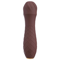 Коричневый вибратор-жезл Hazel 01 - 14 см.