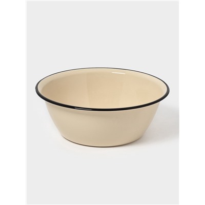 Миска эмалированная, 2 л, цвет слоновой кости