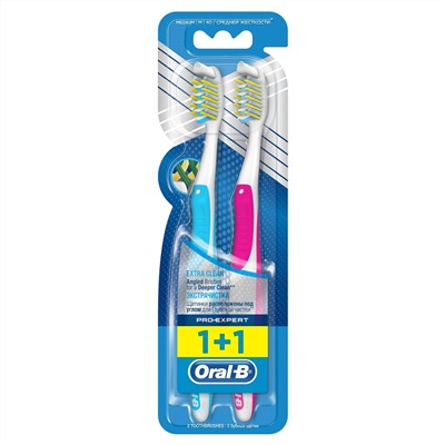 Щетка Зубная Oral-B Pro Expert Экстра Чистка (Exeed)(1+1шт)