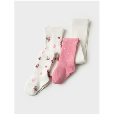 Колготки детские трикотажные для девочек, 2 пары в комплекте