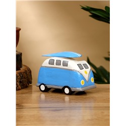 Календарь настольный «Микроавтобус», 10×5×7 см, дерево, синий