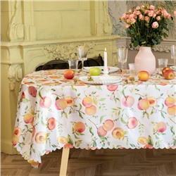 Скатерть «Доляна. Персики», 145×110 см, 100% п/э