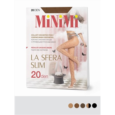 Minimi Колготки LA SFERA SLIM 20 (колготки в средний горошек)