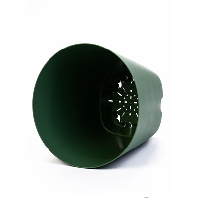 Горшок для цветов «Гранд», 15 л, d=29.5 см, h=31 см, пластиковый, с прикорневым поливом, зелёный