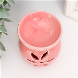 Аромалампа для эфирных масел «Цветок», керамика, 7.7×6.7×6.7 см, МИКС