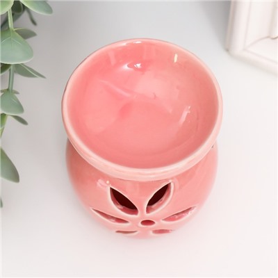 Аромалампа для эфирных масел «Цветок», керамика, 7.7×6.7×6.7 см, МИКС