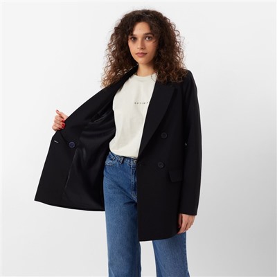 Пиджак женский MINAKU: Classic, чёрный, размер 46