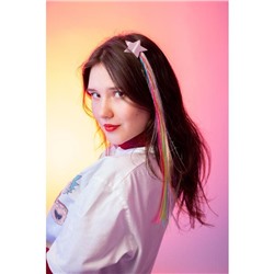 Заколки для волос , цветная прядь «Вжух, и я красотка»