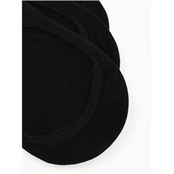 Набор спортивных подследников с компрессией, 3 пары, размер 39-41, чёрный