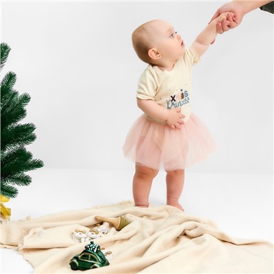 Боди с юбкой Крошка Я «Новогодние игрушки», рост 80-86 см