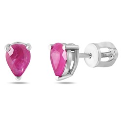 Серьги, рубин корунд, Ю-25008р