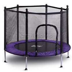 Батут ROCKET, d=140, внешняя сетка высотой 88 см., общая высота 122 см. фиолетовый