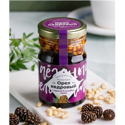 Таежный деликатес "Кедровый орех с Сосновой шишкой" в сиропе / стекло  230 гр / Солнечная Сибирь