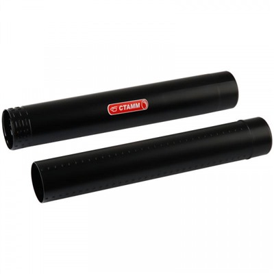 Тубус (футляр для чертежей) малый черный, диаметр-6 см, длина от 40 до 70 см ПТ31 Стамм