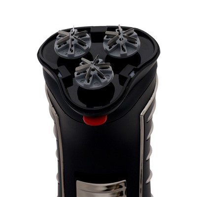 Электробритва Sakura SA-5414BK, АКБ, сеточная, 3 плавающие головки, триммер, чёрная