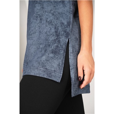 Женская удлиненная футболка с разрезами Happyfox