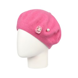 Берет женский Di Lana Юсонце Брошь-1