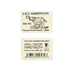 Ластик KOH-I-NOOR "Elephant" 300/60 натур. каучук 30х20мм