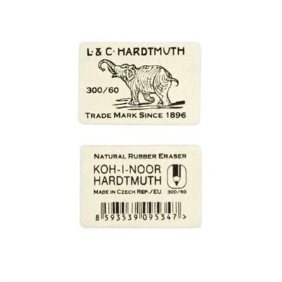 Ластик KOH-I-NOOR "Elephant" 300/60 натур. каучук 30х20мм