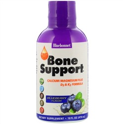 Bluebonnet Nutrition, Liquid Bone Support, Blueberry Flavor, 16 fl oz (472 ml)