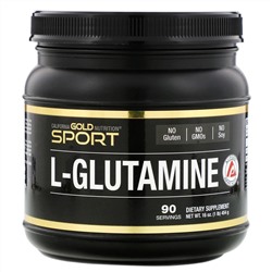 California Gold Nutrition, AjiPure, порошок L-глютамина, без глютена, 454 г (16 унций)