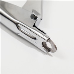 Когтерез-гильотина с прорезиненными ручками, 12×7.5×1.4 см, эконом, микс цветов