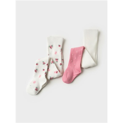 Колготки детские трикотажные для девочек, 2 пары в комплекте