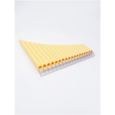 Пан-флейта Music Life 18 трубок, желтая, C, 26×25 см