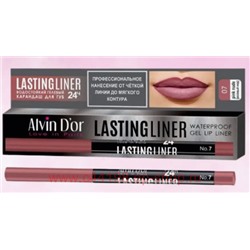 Alvin D`or Карандаш для губ Lastingliner гелевый водостойкий тон 7 розовый нюд P15-7