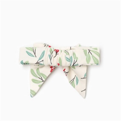 Платье - боди для девочки и повязка «Крошка Я» Christmas, рост 62-68 см, молочное