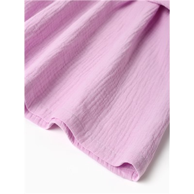 Платье для девочки MINAKU: muslin clouds, рост 80-86 см, лиловое