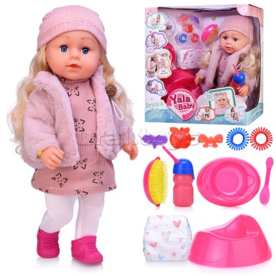 Кукла "Виктория" (пьет, писает, слезы) с аксессуарами, в коробке