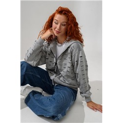 67181 толстовка женская (Винтаж серый)