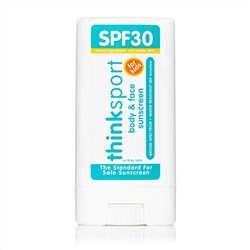 Think, Thinksport, Face & Body, Sunscreen Stick, For Kids, SPF 30, 64 oz (18.4 g)