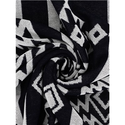 Плед с бахромой «Этель. Этника», 130×180 см, серый