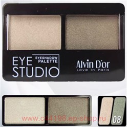Alvin D`or Тени для век двойные Eye Studio тон 8 AES14