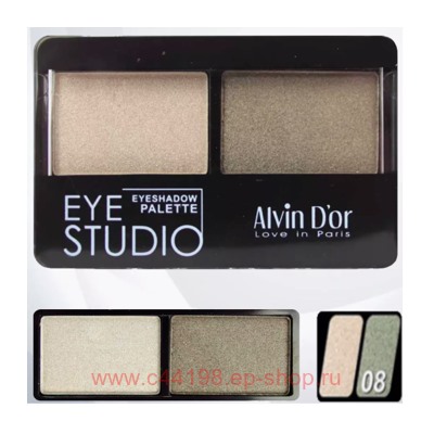 Alvin D`or Тени для век двойные Eye Studio тон 8 AES14