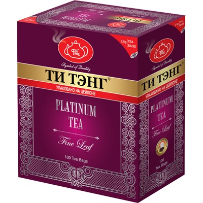 ТИ ТЭНГ. Платинум (черный) карт.пачка, 100 пак.