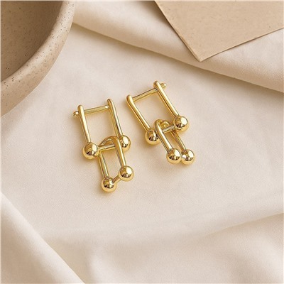 Серьги висячие , цвет покрытия желтое золото, арт.313.235