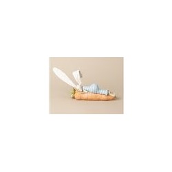 Фигурка декоративная КРОЛИК 19,5*4,5*16,5см, полистоун/текстиль