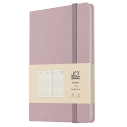 Ежедневник 2026 г. А5 352 стр. "Joy Book. Ежевичное суфле" на резинке ЕКДБ52617610 Эксмо