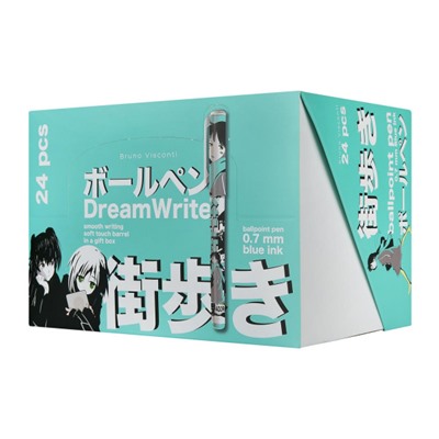Ручка шариковая 0.7 мм "DreamWrite.Manga Anime. City" синяя в тубе 20-0264/17 Bruno Visconti