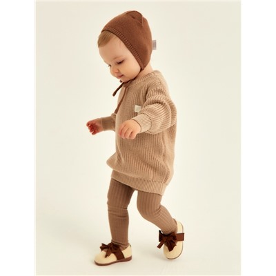 Легинсы SL HOME, рост 80-86 см, кофейные