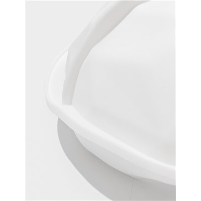 Форма для муссовых десертов и выпечки KONFINETTA «Кристалл», силикон, 19×9.8 см, белая